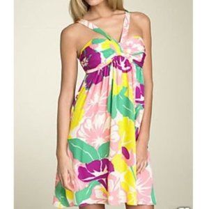 Shoshanna silk floral print empire waist dress